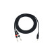 Omnitronic - Adaptercable 3.5 Jack/2xJack 3m bk 2