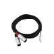 Omnitronic - Adaptercable 3.5 Jack/2xXLR(M) 1.5m bk 6
