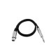 Omnitronic - Adaptercable XLR(F)/Jack mono 0.9m bk 6