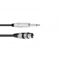 Omnitronic - Adaptercable XLR(F)/Jack mono 2m bk