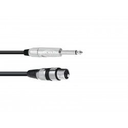 Omnitronic - Adaptercable XLR(F)/Jack mono 5m bk 1