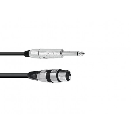 Omnitronic - Adaptercable XLR(F)/Jack mono 5m bk 1