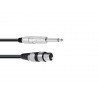 Omnitronic - Adaptercable XLR(F)/Jack mono 5m bk 1