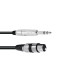 Omnitronic - Adaptercable XLR(F)/Jack stereo 2m bk 5