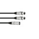 Omnitronic - Adaptercable XLR(M)/2xXLR(F) 0,5m bk 5