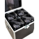 Roadinger - Flightcase 4x PAR-64 Spot long 10