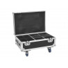 Roadinger - Flightcase 4x AKKU IP UP-4 Plus HCL Spot WDMX with Charging Function 1